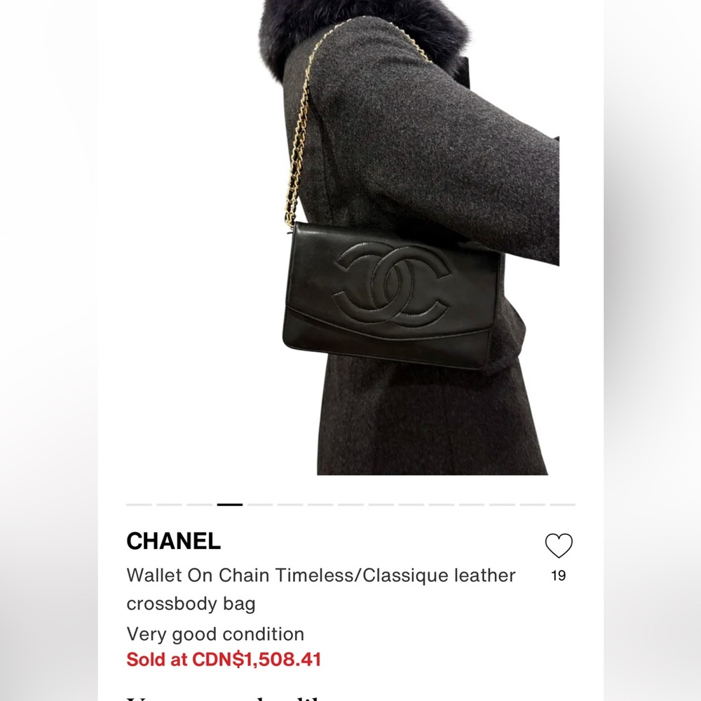 ❌SOLD❌Chanel CC Lambskin Wallet Clutch Black Gold Pristine WOC StyleAuthenticate - Picture 15 of 17